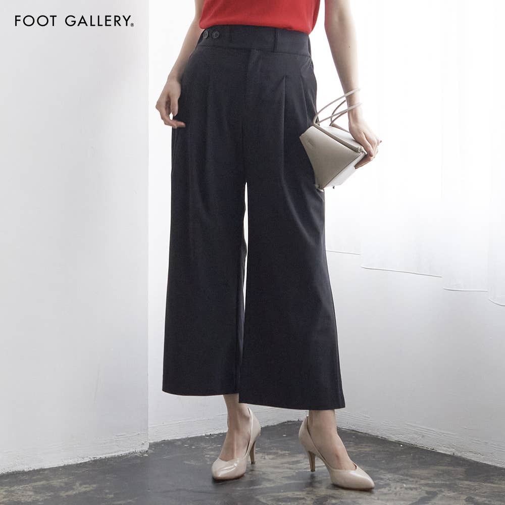 [Wide] Cool-to-the-touch smooth front-opening pants [Free shipping] [SALE]